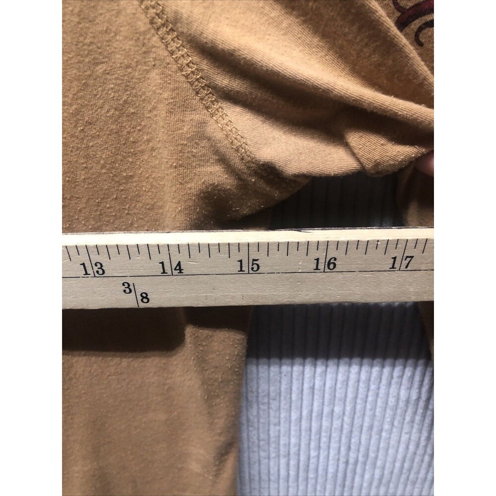 Vintage Baby Phat Top Size M Brown Graphic Flare Sleeve Y2K Throwback - Picture 9 of 16